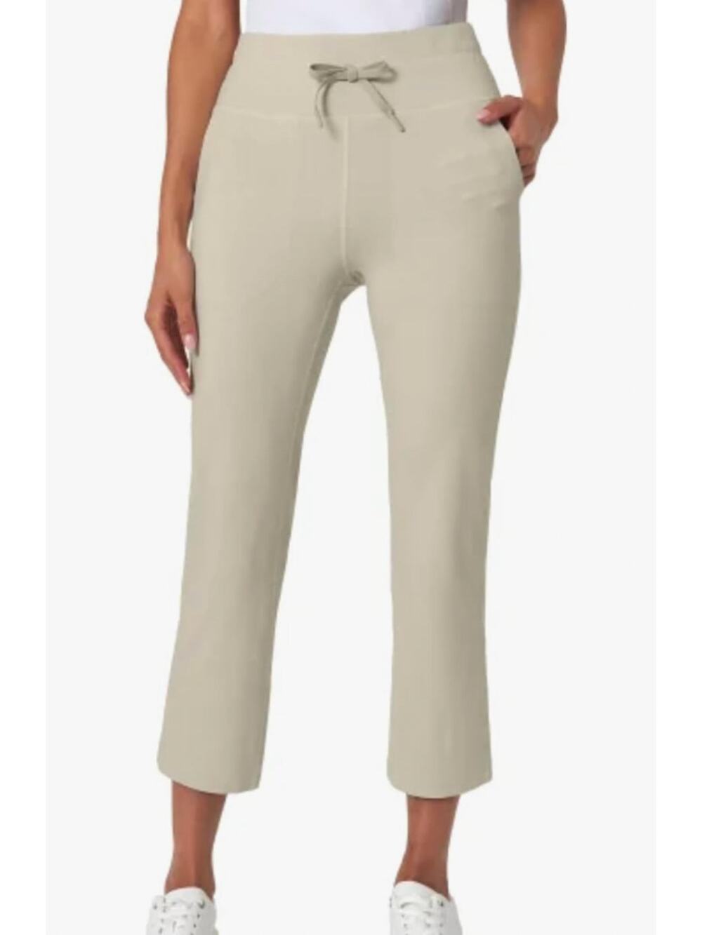 Mondetta High-Rise Capri Pant Tan S